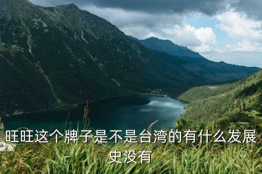 旺旺這個(gè)牌子是不是臺(tái)灣的有什么發(fā)展史沒(méi)有