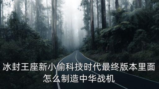 小偷瘋狂科技中華戰(zhàn)機，冰封王座新小偷科技時代最終版本里面怎么制造中華戰(zhàn)機