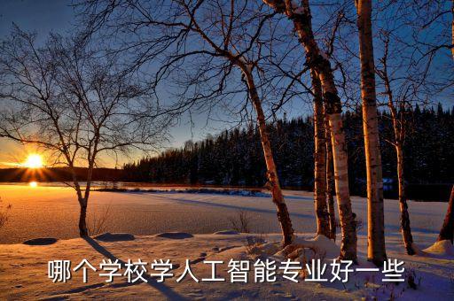 哪個(gè)學(xué)校人工智能專業(yè)好，哪個(gè)大學(xué)有人工智能專業(yè)謝謝了