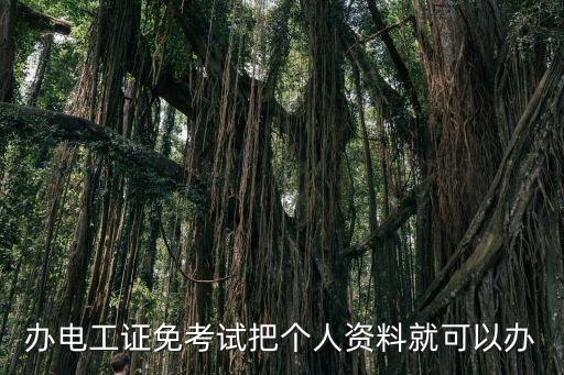 辦電工證免考試把個人資料就可以辦