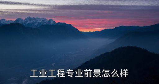 工業(yè)工程專業(yè)前景怎么樣