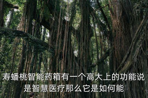 壽蟠桃智能藥箱有一個高大上的功能說是智慧醫(yī)療那么它是如何能