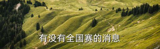 有沒有全國賽的消息
