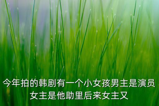 今年拍的韓劇有一個(gè)小女孩男主是演員女主是他助里后來女主又