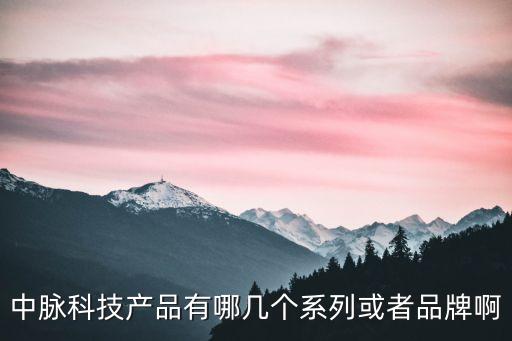 科技產品品牌有哪些，中脈科技產品有哪幾個系列或者品牌啊