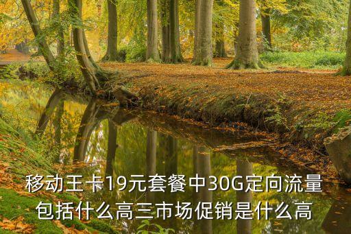 移動王卡19元套餐中30G定向流量包括什么高三市場促銷是什么高
