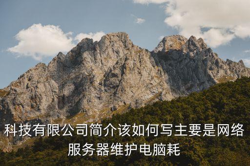 科技有限公司簡(jiǎn)介該如何寫主要是網(wǎng)絡(luò)服務(wù)器維護(hù)電腦耗