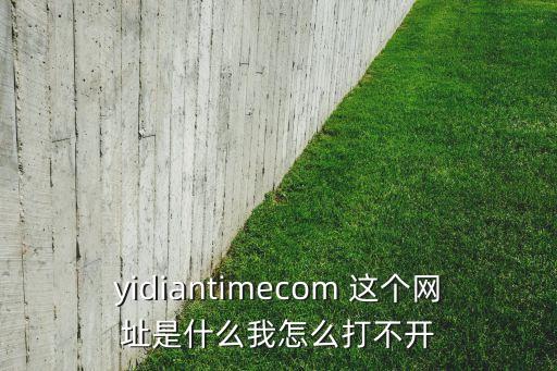 yidiantimecom 這個網(wǎng)址是什么我怎么打不開
