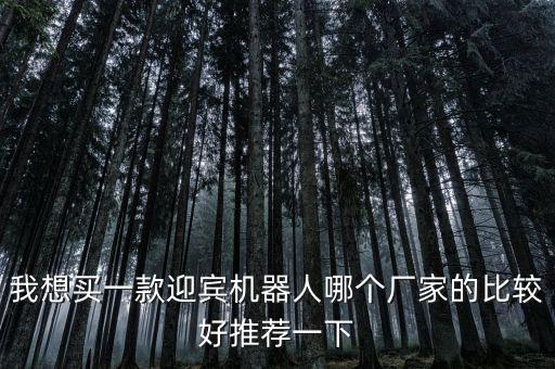 我想買一款迎賓機器人哪個廠家的比較好推薦一下