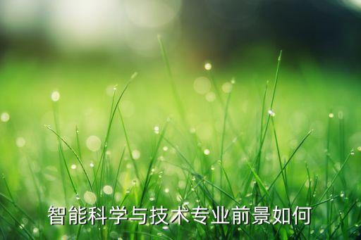 智能科學(xué)與技術(shù)專業(yè)前景如何