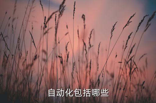 自動(dòng)化四大要素包括哪些，自動(dòng)化都包括什么