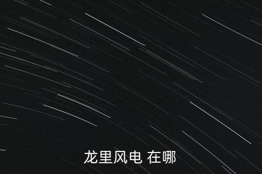 龍里風電 在哪