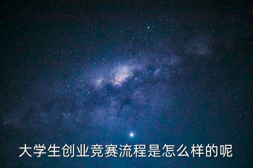 大學(xué)生創(chuàng)業(yè)競(jìng)賽流程是怎么樣的呢