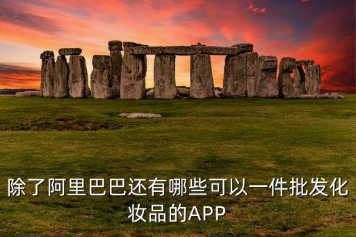 除了阿里巴巴還有哪些可以一件批發(fā)化妝品的APP