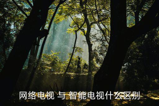 網(wǎng)絡(luò)電視 與 智能電視什么區(qū)別