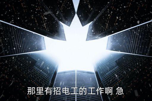 那里有招電工的工作啊 急