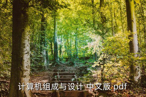 計算機組成與設計 pdf，計算機組成與設計 中文版 pdf