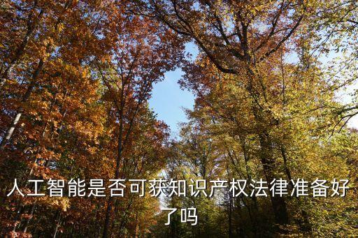 人工智能著作權(quán)歸屬，人工智能是否可獲知識(shí)產(chǎn)權(quán)法律準(zhǔn)備好了嗎