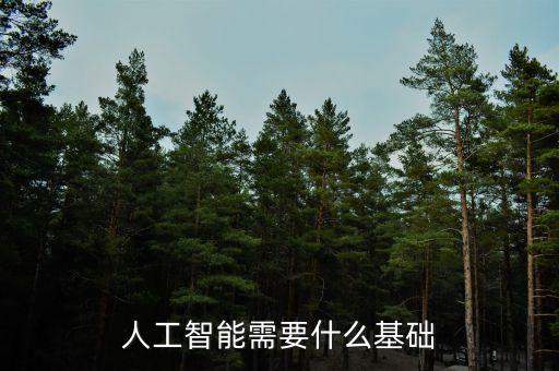 人工智能需要什么基礎(chǔ)