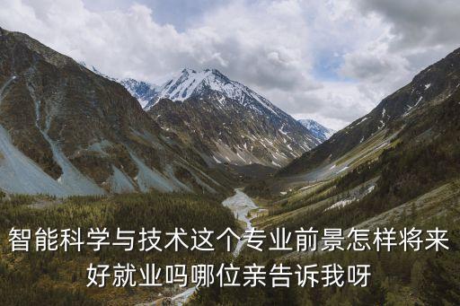 智能科學(xué)與技術(shù)這個(gè)專(zhuān)業(yè)前景怎樣將來(lái)好就業(yè)嗎哪位親告訴我呀