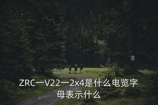 ZRC一V22一2x4是什么電覽字母表示什么