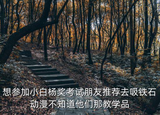 想?yún)⒓有“讞瞠?jiǎng)考試朋友推薦去吸鐵石動(dòng)漫不知道他們那教學(xué)品