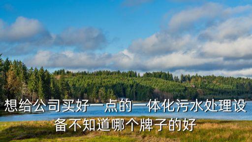 想給公司買好一點(diǎn)的一體化污水處理設(shè)備不知道哪個(gè)牌子的好