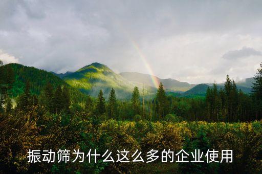 二手礦山振動(dòng)篩，振動(dòng)篩為什么這么多的企業(yè)使用