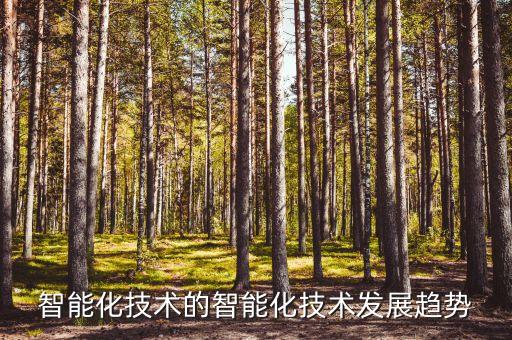 智能化技術(shù)的智能化技術(shù)發(fā)展趨勢