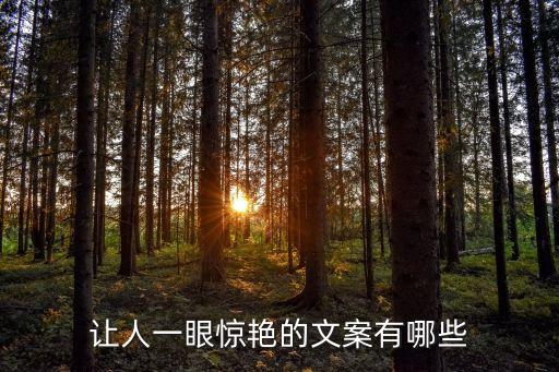 讓人一眼驚艷的文案有哪些