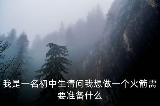 我是一名初中生請問我想做一個(gè)火箭需要準(zhǔn)備什么