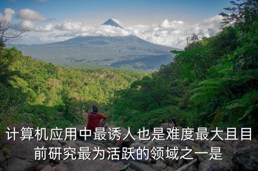 計算機應(yīng)用中最誘人也是難度最大且目前研究最為活躍的領(lǐng)域之一是