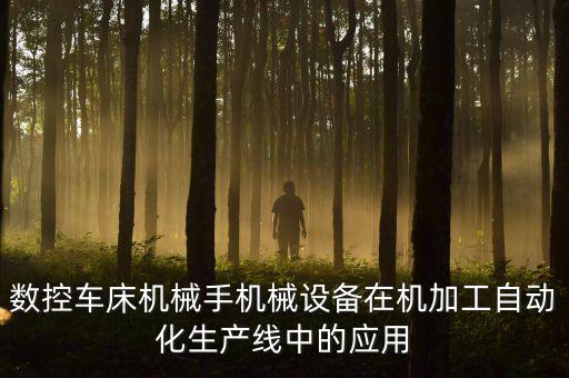 數(shù)控車床機(jī)械手機(jī)械設(shè)備在機(jī)加工自動(dòng)化生產(chǎn)線中的應(yīng)用