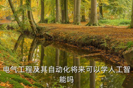 電氣工程及其自動化將來可以學(xué)人工智能嗎