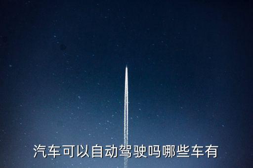 汽車可以自動(dòng)駕駛嗎哪些車有