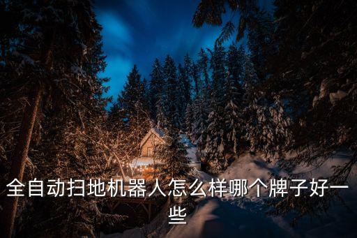 全自動(dòng)掃地機(jī)器人怎么樣哪個(gè)牌子好一些
