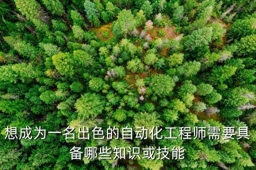 想成為一名出色的自動(dòng)化工程師需要具備哪些知識(shí)或技能