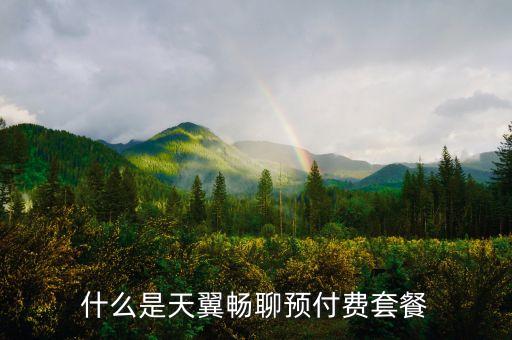 什么是天翼暢聊預(yù)付費套餐