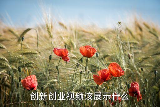 創(chuàng)新創(chuàng)業(yè)視頻該展示什么