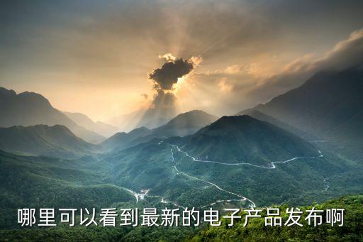 新產品發(fā)布平臺，哪里可以看到最新的電子產品發(fā)布啊