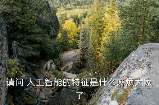請問 人工智能的特征是什么麻煩大家了