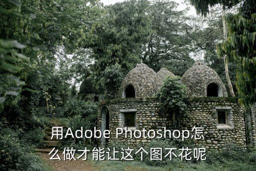 用Adobe Photoshop怎么做才能讓這個圖不花呢