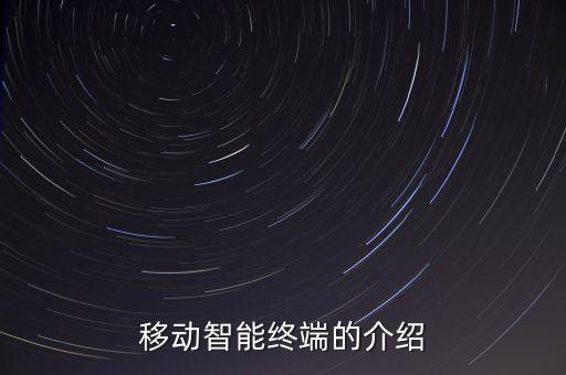 移動智能終端的介紹