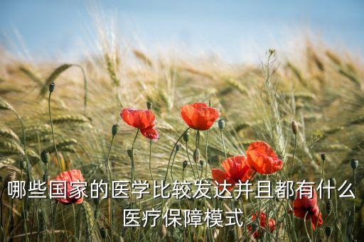 哪些國(guó)家的醫(yī)學(xué)比較發(fā)達(dá)并且都有什么醫(yī)療保障模式