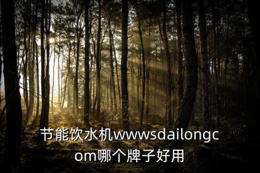 節(jié)能飲水機wwwsdailongcom哪個牌子好用