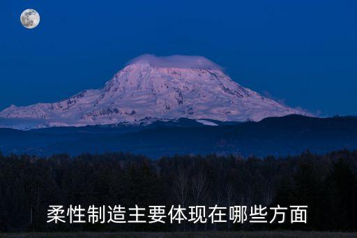 柔性制造主要體現(xiàn)在哪些方面
