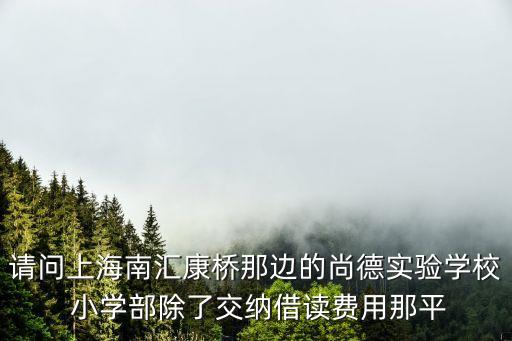 上海尚德國際學(xué)校學(xué)費多少，上海尚德實驗學(xué)校學(xué)費