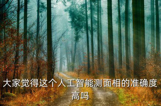 大家覺得這個人工智能測面相的準(zhǔn)確度高嗎