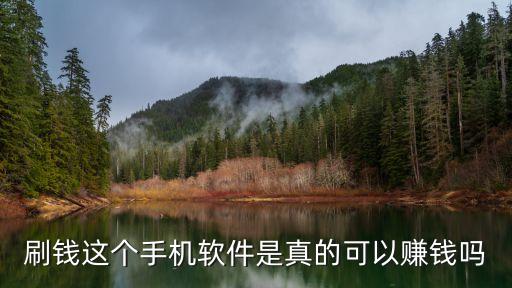 刷錢這個手機軟件是真的可以賺錢嗎