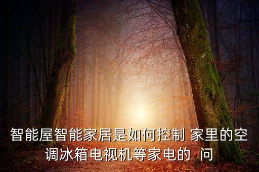 智能屋智能家居是如何控制 家里的空調(diào)冰箱電視機(jī)等家電的  問(wèn)